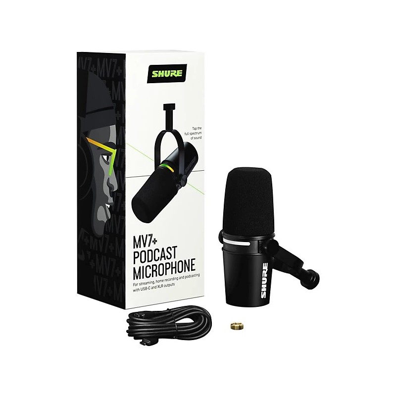 SHURE MV7+ Black