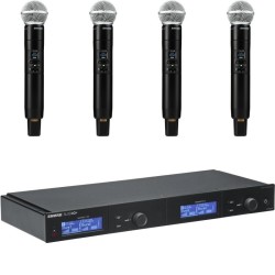 Shure SLXD4QDAN+E SM58 G65 Bundle