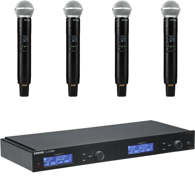 Shure SLXD4QDAN+E SM58 G65 Bundle