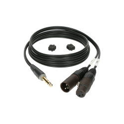 Câble adaptateur Jack 6.35mm mâle / 2x RCA mâle 2m KLOTZ : Câbles En Y  Klotz 